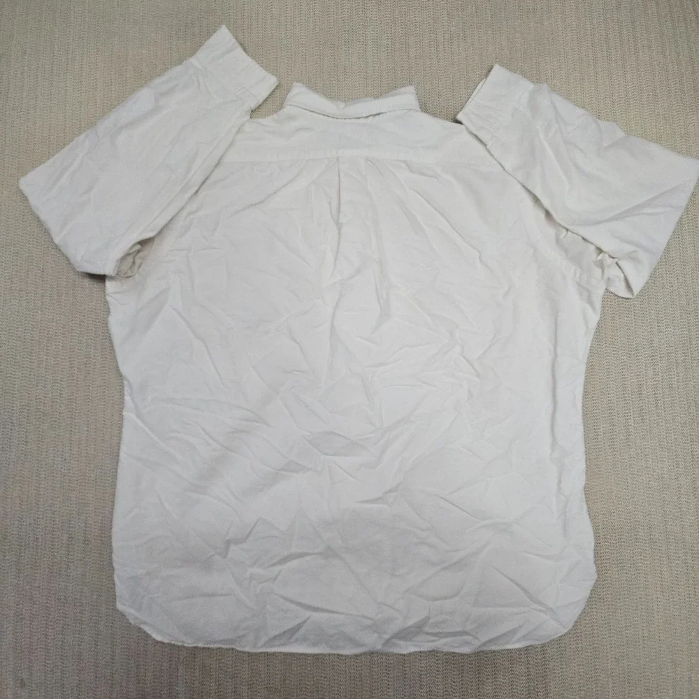 Polo Ralph Lauren Shirt Mens XL White Flesh Pony Button Up Down Long Sleeve